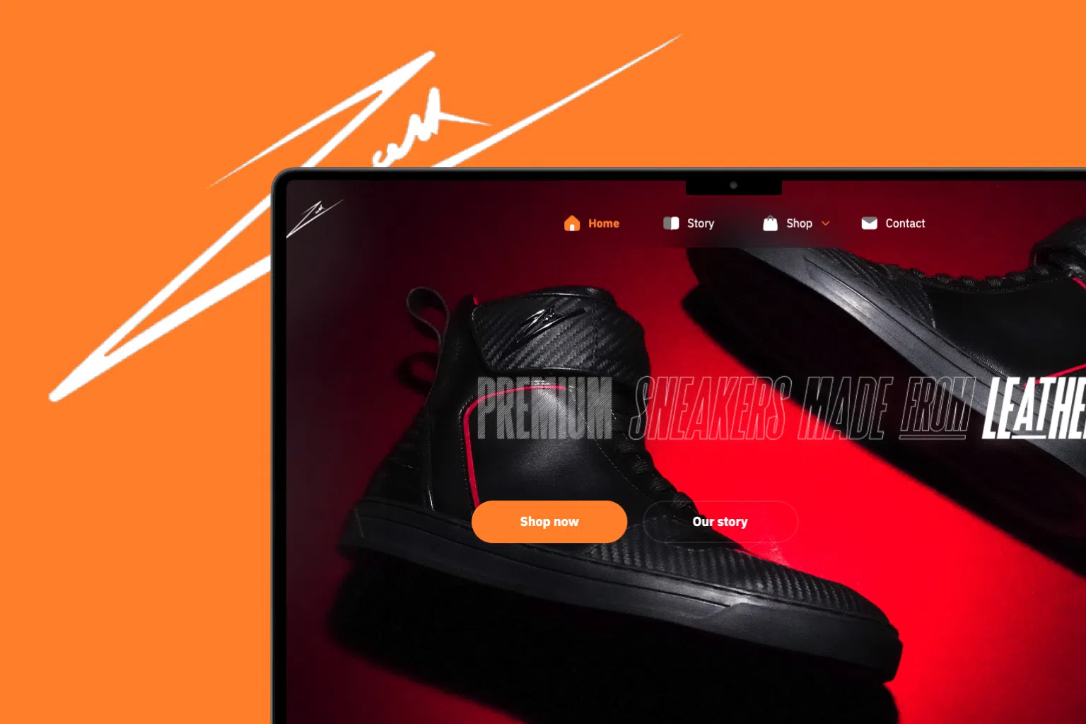 Zeesh Landing Page UI